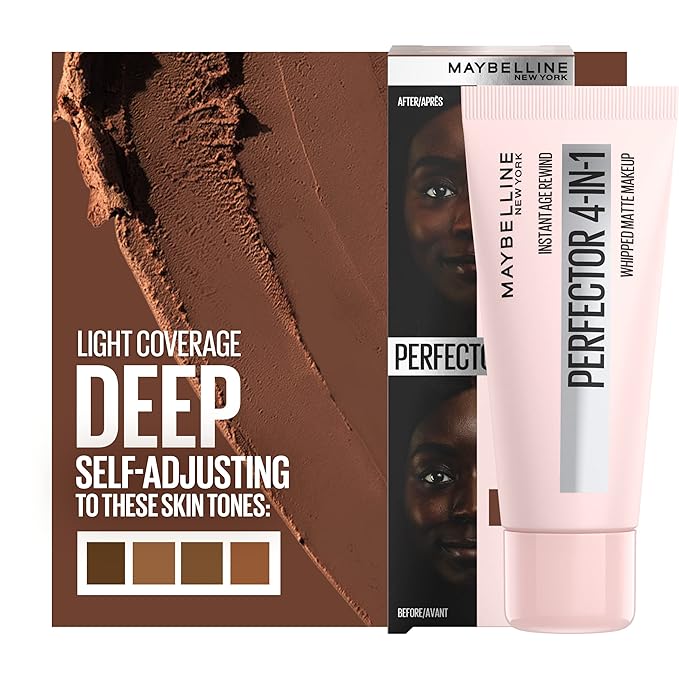 Maybelline Instant Age Rewind Instant Perfector 4-In-1 Matte Makeup, 05 Deep, 1 Count-Velvo Beauty