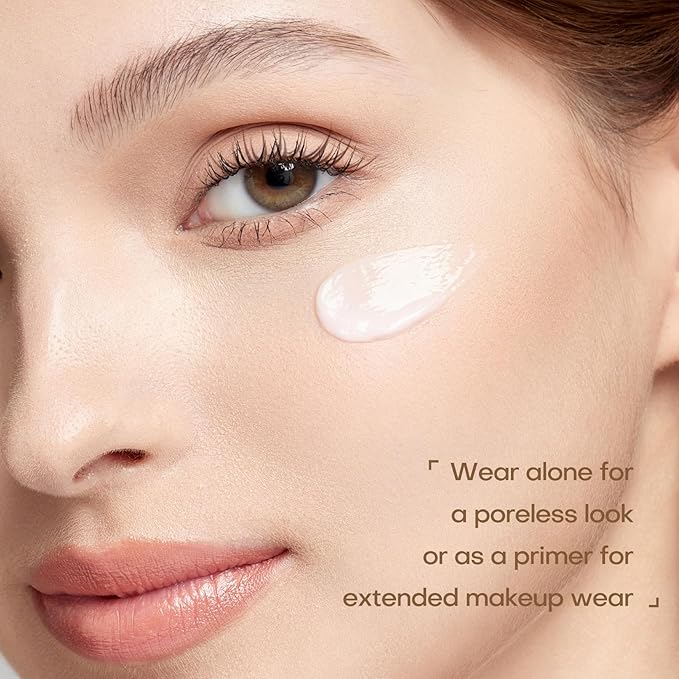 MISTINE Hydrating Makeup Face Primer, 8 Types of Hyaluronic Acid Blur Makeup Primer, Vitamin B5, Skin Perfecting & Smoothing Makeup Primer for Mature Skin,1 Oz-Velvo Beauty