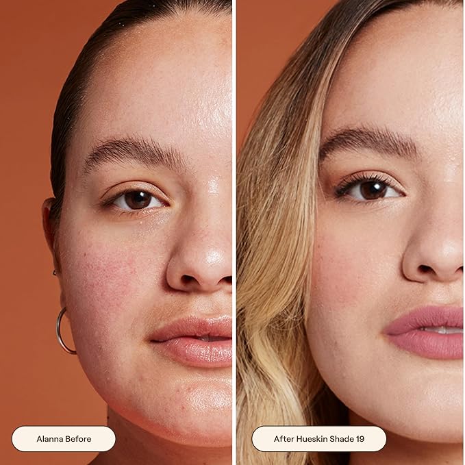 Live Tinted Hueskin Serum Concealer - Medium-to-Full Coverage Concealer with Niacinamide, & Hyaluronic Acid for Dark Circles, Fine Lines & Wrinkles, Buildable Long-Lasting Formula, 0.35 oz Shade 19-Velvo Beauty