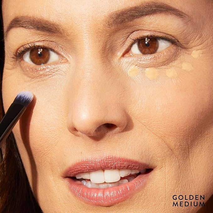 LAURA GELLER NEW YORK The Ideal Fix Concealer - Golden Medium - Buildable Medium to Full Coverage Liquid Concealer - Covers Under Eye Dark Circles & Blemishes - Long-Lasting-Velvo Beauty