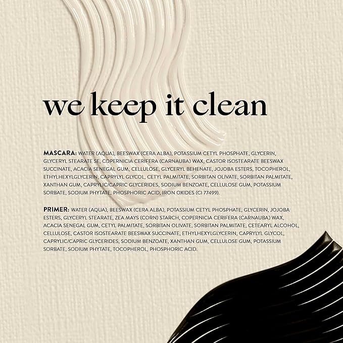 Honest Beauty 2-in-1 Extreme Length Clean Mascara + Lash Primer | Lengthening + Volumizing | EWG Verified + Cruelty Free | Black, .27 fl oz-Velvo Beauty