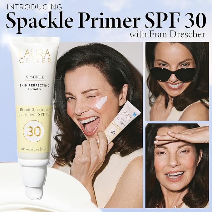 LAURA GELLER NEW YORK Spackle Skin Perfecting Primer Broad Spectrum Sunscreen SPF 30 - Primer for Face Before Makeup with Sun Protection for a Dewy Glow-Velvo Beauty