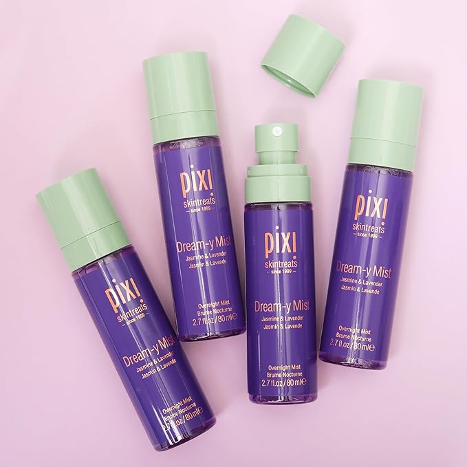 Pixi Beauty Dream-y Mist | Elixir Facial Mist | Help Hydrate & Preserve Skin with Jasmine, Lavender, Chamomile, 80ml-Velvo Beauty