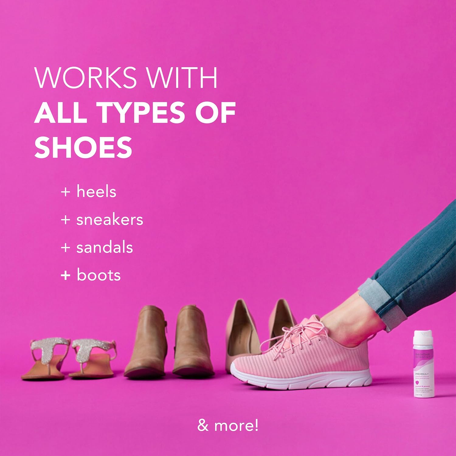 Barefoot Scientist PreHeels+ Blister Prevention Spray, Innovative Invisible Protective Barrier Against Blisters-Velvo Beauty