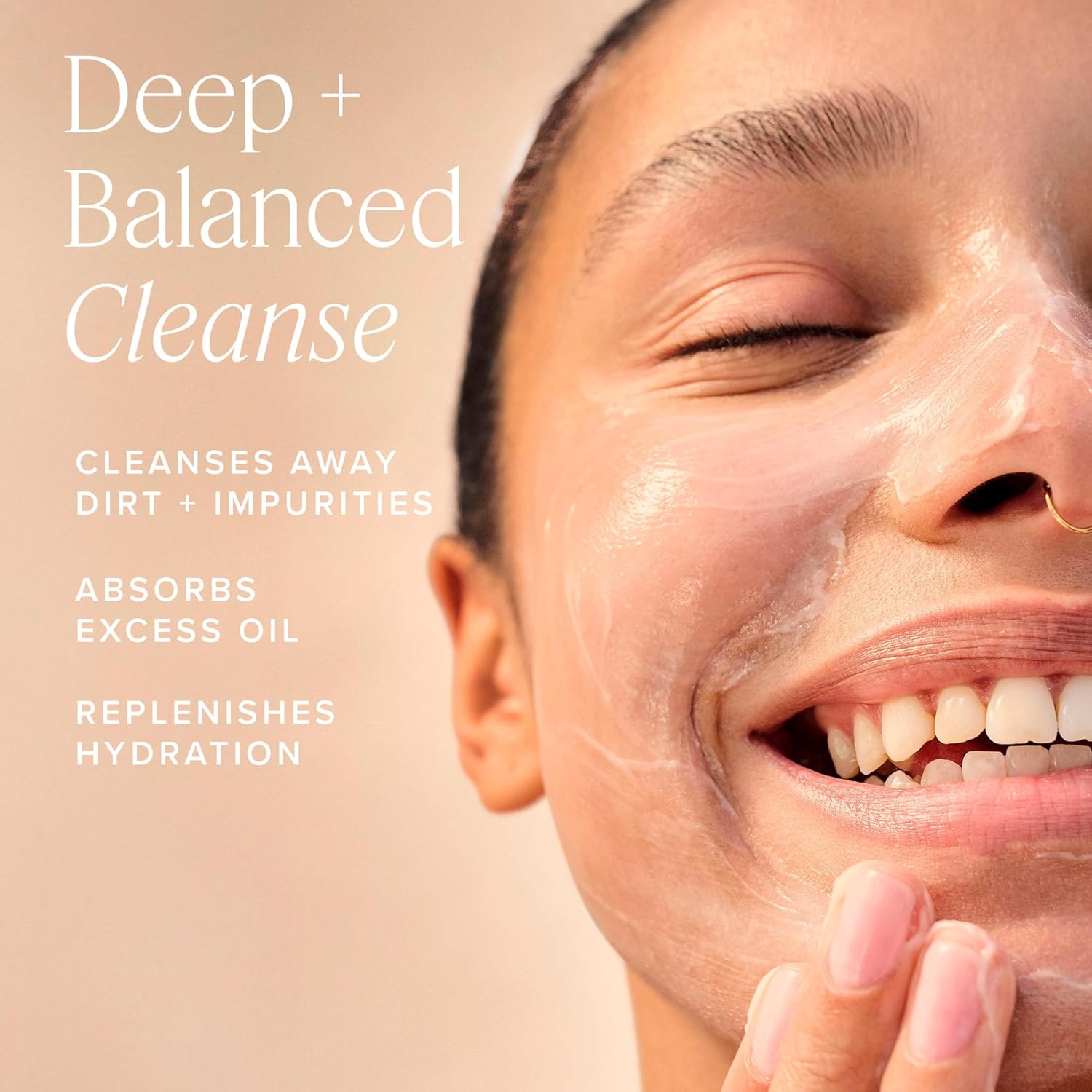 Farmacy Foaming Face Wash for Oily Skin - Whipped Greens Oil-Free Gentle Facial Cleanser & Exfoliator - Infused with Green Clay to Remove Impurities, Control Oil & Maintain Skin Hydration (50ml)-Velvo Beauty