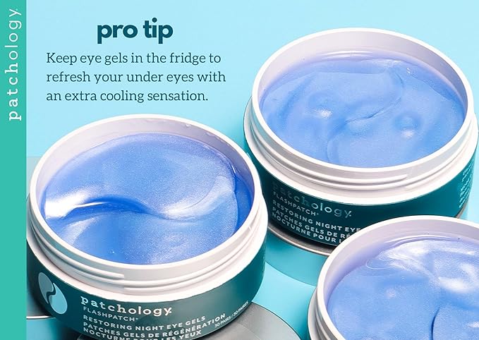 Patchology Restoring Night Eye Gels - Under Eye Patches For Dark Circles and Puffy Eyes Care - Anti Aging Under Eye Masks with Retinol - Eye Bags, Puffiness & Wrinkles Reducer (30 Pairs)-Velvo Beauty