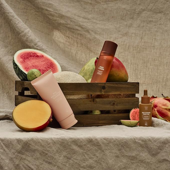 SWEET JULY SKIN The Essentials Set - 3 PC Full Size Cleanser, Toner, Facial Oil to Achieve Balanced, Glowing and Hydrated Skin-Velvo Beauty