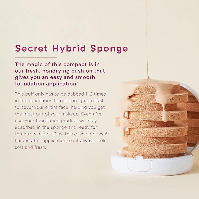 MISSHA Magic Cushion Foundation No.23 Natural Beige for light with neutral skin tone - Flawless Coverage, Dewy Finish, Easy Application for All Skin Types-Velvo Beauty