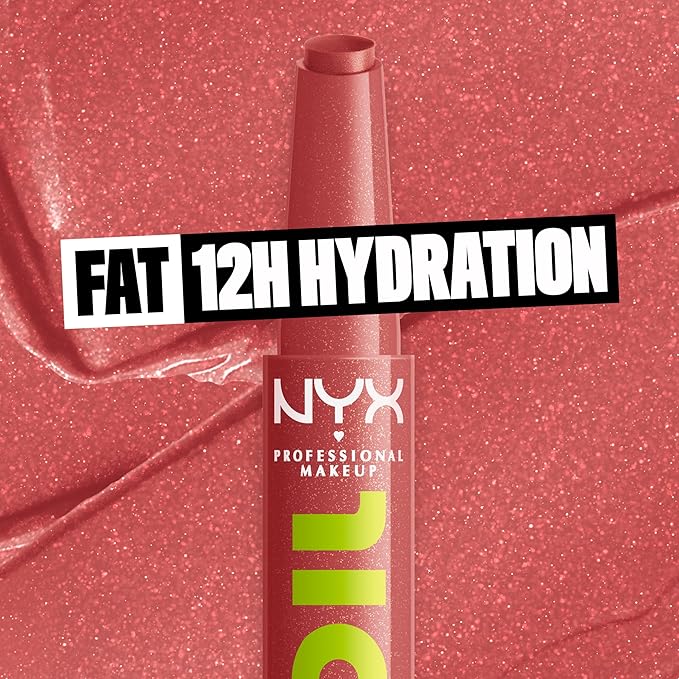 NYX PROFESSIONAL MAKEUP Fat Oil Slick Click, Lightweight, Buildable, Pigmented Vegan Lip Balm - No Filter Needed-Velvo Beauty