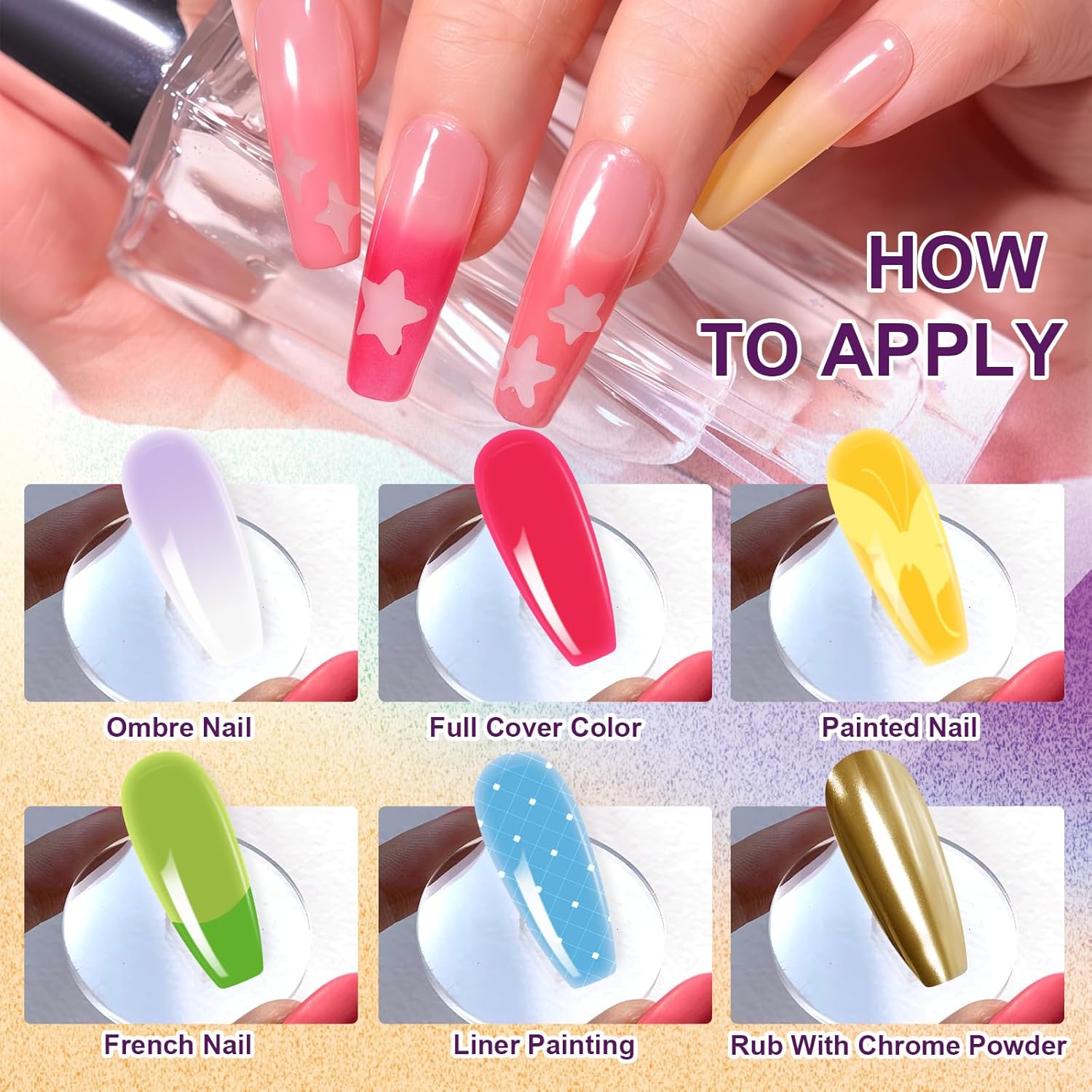 Gradient Painting Gel, 12 Bright Colors Ombre Gel Nail Polish with 100Pcs Nail Sponges &Tweezer for Pigment Pat Nails Aura Nails French Manicure Soak Off UV Set Solar Flare Palette-Velvo Beauty