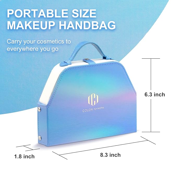 Color Nymph Makeup Kit for Girls Beginner Makeup Gift Set with Portable Bag Include 2 Color Lip Gloss, Eyeshadow Pen, Blush & Contouring, Highlight, Mascara, Eyebrow Pencil-Velvo Beauty