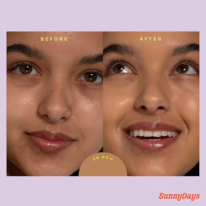 Tower 28 Beauty SunnyDays SPF 30 Tinted Mineral Sunscreen - For Sensitive Skin - 2-in-1 Facial Broad Spectrum UVA/UVB Protection + Foundation – Shade 30 PCH, 1 Fl Oz-Velvo Beauty