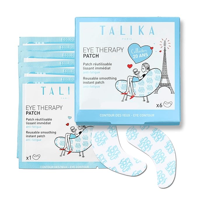 Talika Eye Therapy Patch - Instant Smoothing Patches - Mask For Dark Circles Puffiness & Tired Eyes - 6 Refills Reusable Under Eye Patches for Adults Skincare Eye Treatment-Velvo Beauty