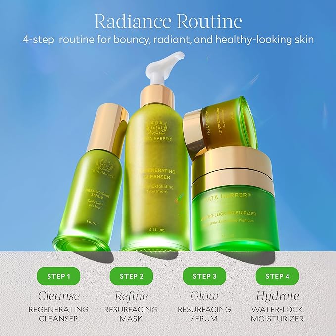 Tata Harper Resurfacing Mask, Instant Glow Face Mask, Gentle Exfoliating Face Mask, Enzyme Mask, Natural Skincare, 30ml-Velvo Beauty