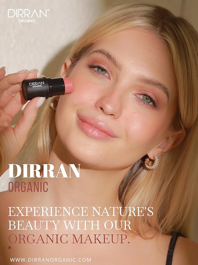 3 in 1 Natural Ingredient 90% Organic Blusher Stick For Lips, Eyes, & Cheeks, Hydration And Natural Beauty Apply directly And Blend With Fingertips, Small Enough to Carry (PINK BLOSSOM)-Velvo Beauty