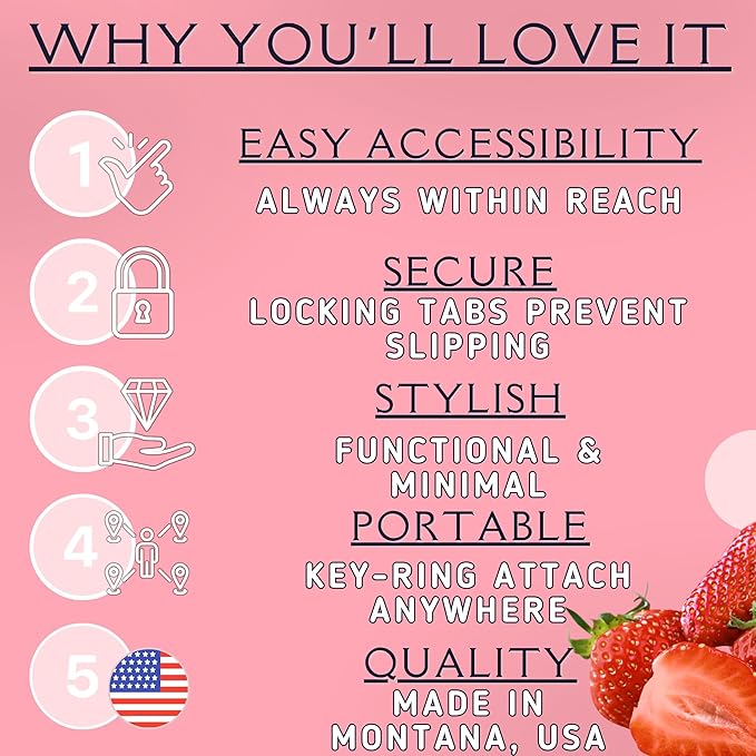 Keychain Holder EOS Lip Balm Stick (Keychain Only) - Travel Size Lip Balm Chapstick - Healing Stick - Made in USA-Velvo Beauty