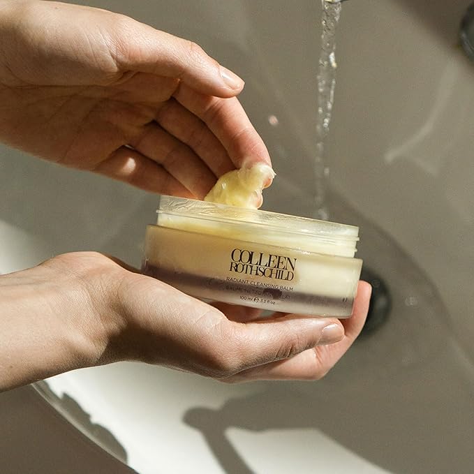 COLLEEN ROTHSCHILD Mini Radiant Cleansing Balm | Deeply Cleanses, Soothes & Removes Makeup & Impurities | Restores Luminosity | Calms & Decongests | Combats Dehydration (1 fl oz)-Velvo Beauty