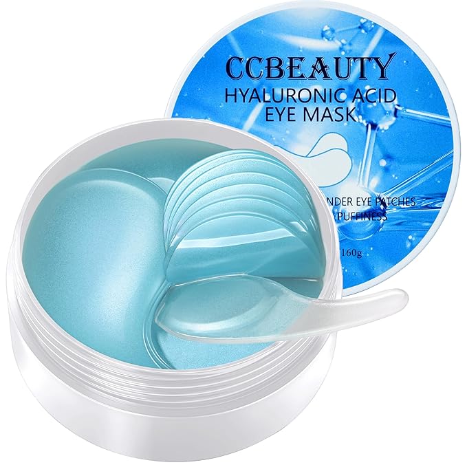 CCbeauty Under Eye Patches for Dark Circles and Puffiness - Hyaluronic Acid Under Eye Mask with Collagen for Wrinkles, Hydrating Eye Masks Skincare for Dry Eye & Eye Bags, 30 Pairs-Velvo Beauty