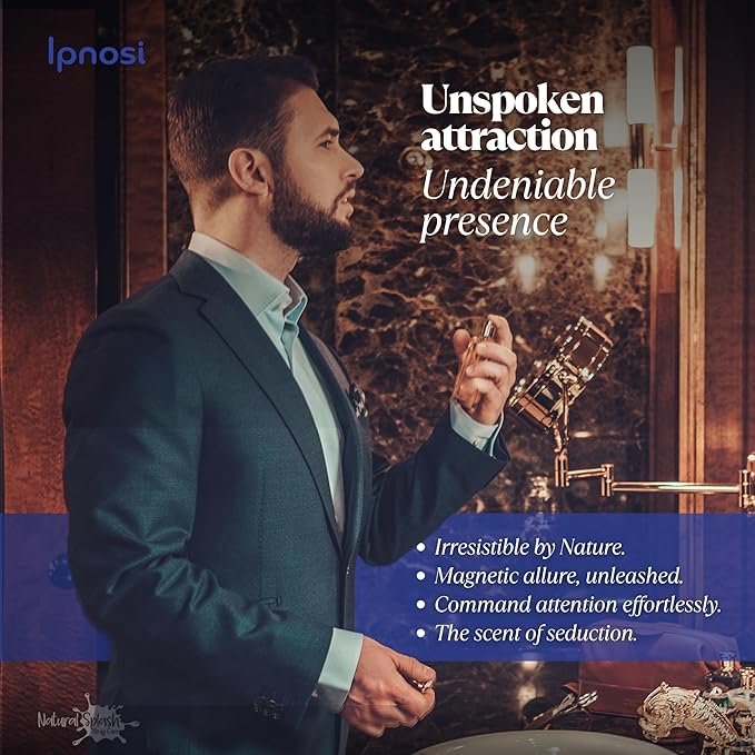 lpnosi For Him Pheromone Perfume, Long-Lasting Fragrance Infused with Natural Essences & Powerful Pheromones, Irresistible Scent for Men, Spray, Travel-Friendly, Natural Splash Body Care, 1 fl oz-Velvo Beauty