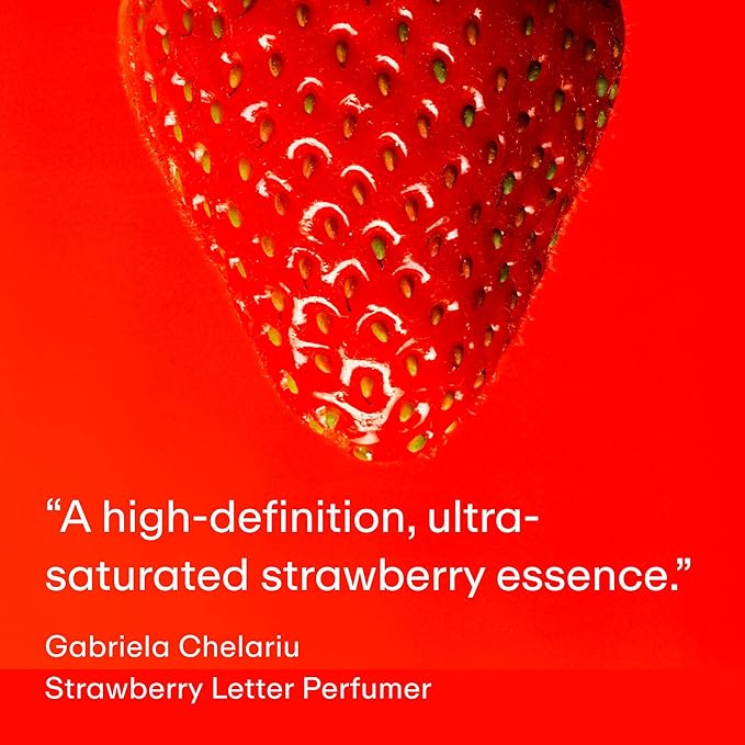 PHLUR Strawberry Letter Eau de Parfum - Travel Size Perfume Spray - Strawberry Gourmand Fine Fragrance (9.5mL)-Velvo Beauty
