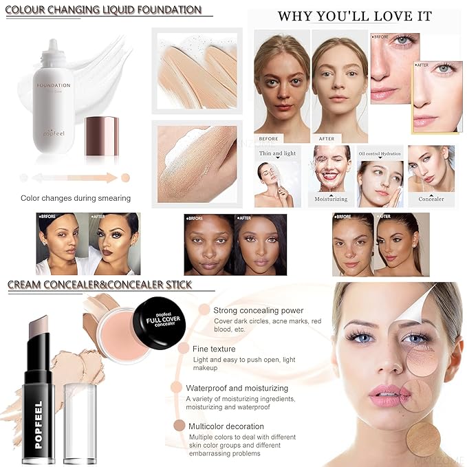 Professional Makeup Kit for Women Full Kit, Makeup Set Cosmetic Make Up Kit with Makeup Bag Include Eyeshadow Palette Makeup Brushes Set Lipstick Lip Gloss Foundation Concealer-Velvo Beauty