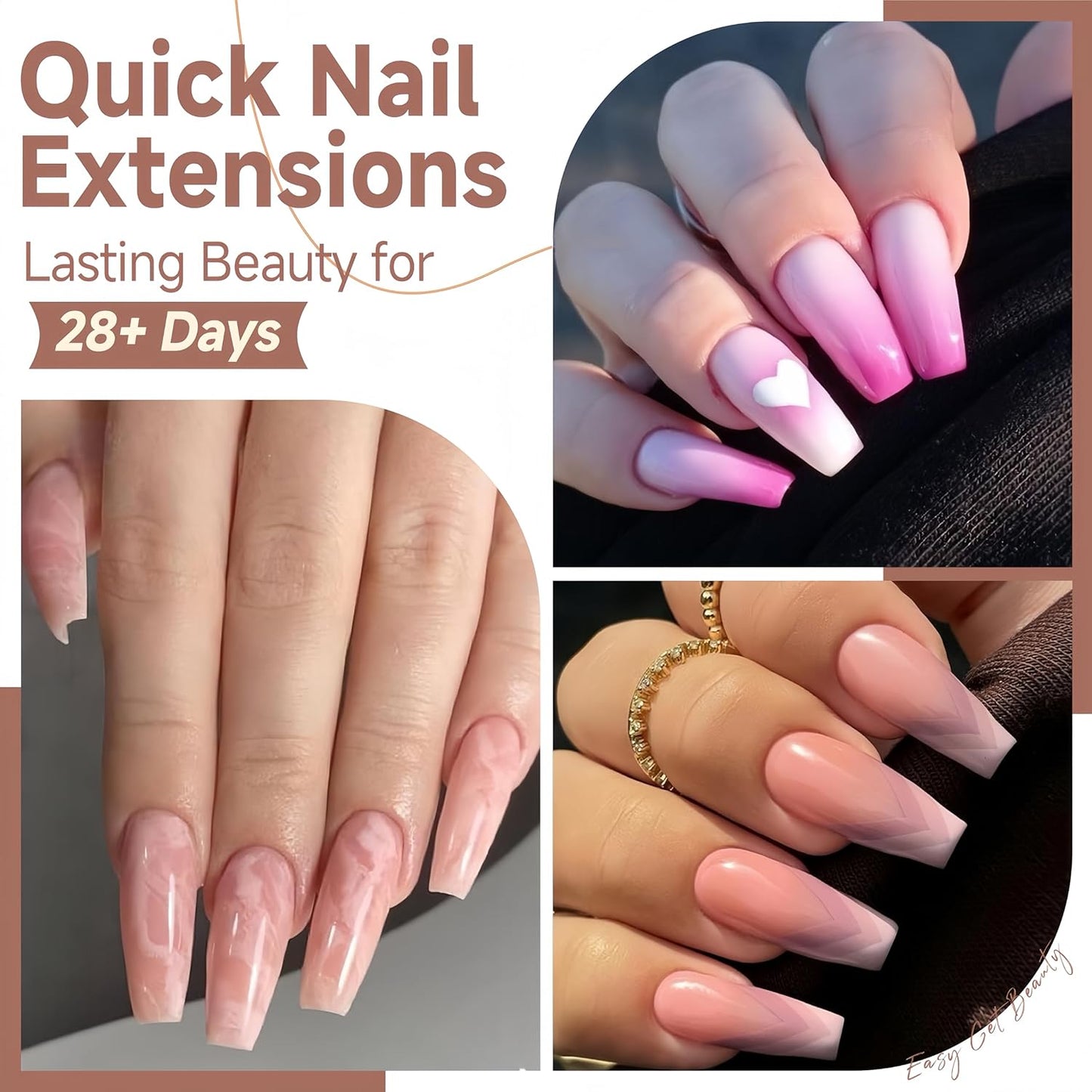 UNA GELLA Medium Coffin Nails Tips 504pcs - Gel Nail Tips Coffin Acrylic Full Cover Pre-buff Soft Gel Nail Tips Half Matte For Nail Extension Home DIY Salon 12 Sizes-Velvo Beauty