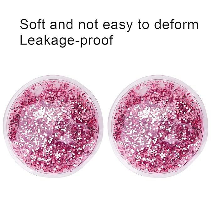 Gel Eye Pack, Hot Cold Compress Eye Gel Ice Packs Reusable Cooling Eye Cover for Dark Circles Puffiness Cold Eye Girl Women(Rose)-Velvo Beauty