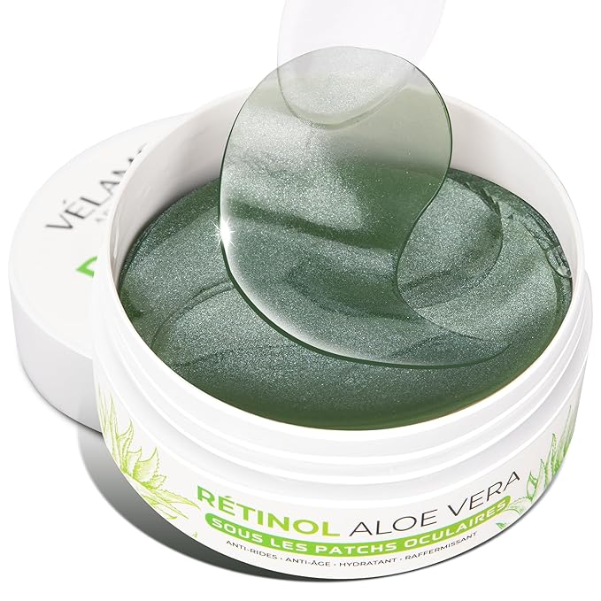 VELAMO ADVANCED Under Eye Patches: Aloe Vera Under Eye Mask for Dark Circles - Retinol Eye Patches for Wrinkles and Puffiness - Under Eye Bags Dark Circles Treatment for Women and Men 60 Pcs-Velvo Beauty