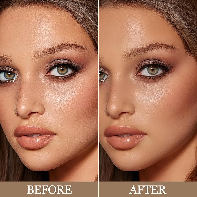 Erinde Matte Brown Contour Palette, Warm Toned Face Sculpting Bronzer Pressed Powder Contour, Lightweight, Ultra-Blendabled, Multiuse Baked Contouring Makeup for Light Skin Tone, 02 Dark Brown-Velvo Beauty