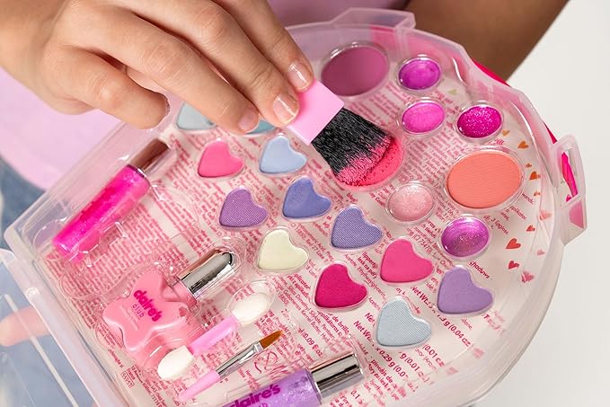 Claire's Club Pink Cupcake Makeup Case- Designed for Little Girls Ages 3 to 6-Velvo Beauty