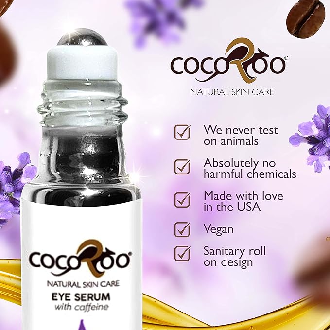 Caffeinated Eye Serum, Nutrient-Dense, 100% Pure, Natural & Vegan (Lavender)-Velvo Beauty