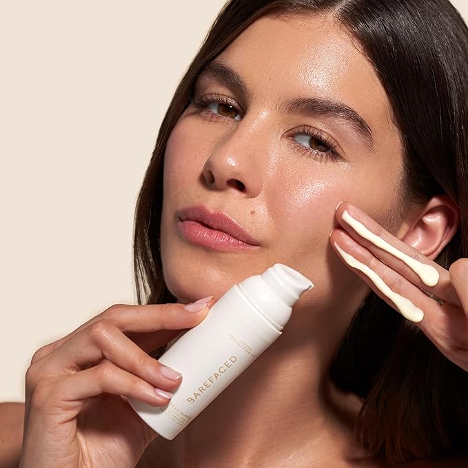 Barefaced Sheer Protection SPF 50+ – Broad-Spectrum Face Sunscreen for women with Zinc Oxide, Niacinamide & Hyaluronic Acid – Oil-Free UV Protection, Hydration & Anti-Aging with Universal Tint (60ml)-Velvo Beauty