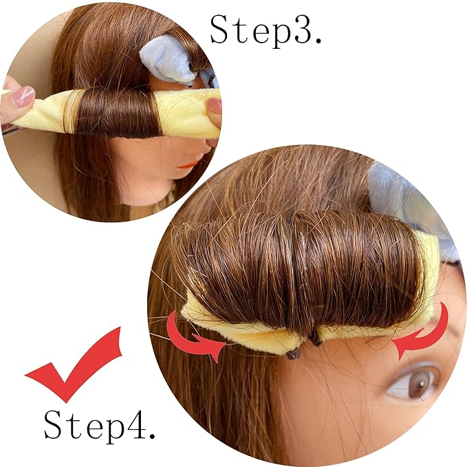 Aimin Hair Heatless Curlers, Soft Foam Hair Curlers To Sleep Tn, Satin No Heat Hair Curlers For Long Hair, Sponge Overnight Heatless Curls Hair Rollers (30 pcs, candy color) … …-Velvo Beauty