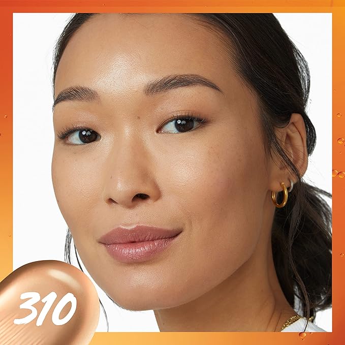 Maybelline Super Stay Up to 24HR Skin Tint, Radiant Light-to-Medium Coverage Foundation, Makeup Infused With Vitamin C, 310, 1 Count-Velvo Beauty