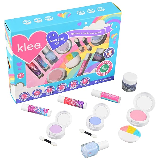 Luna Star Klee Ultimate Makeup Kit. Gentle and Non-Toxic. Kid-Friendly. Made in USA. (Arc of Joy)-Velvo Beauty