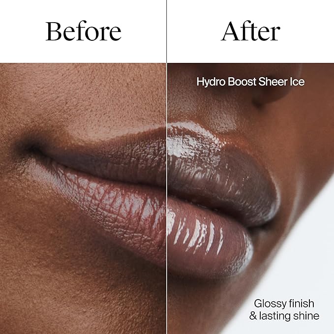 Neutrogena Hydro Boost Hyaluronic Acid, Unscented Lip Balm Leaves Lips Feeling Hydrated, Sheer Ice Nude Lip Balm with a Sweet Sugar Flavor, Fragrance Free, 0.5 oz (Pack of 2)-Velvo Beauty