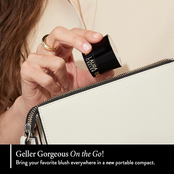 LAURA GELLER NEW YORK Baked Blush-n-Brighten Baked to Go - Pink Buttercream - Travel Size Blush-Velvo Beauty