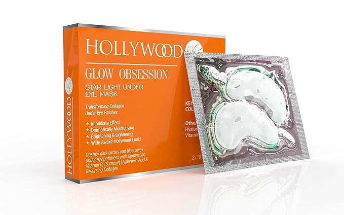 Anti-age under eye masks - With Hyaluronic Acid, Collagen & Vitamin C. Natural gel eye masks, under eye gel patches for dark circles & puffy eyes. Anti wrinkle skincare, hydrating & soothing. 20 pairs-Velvo Beauty