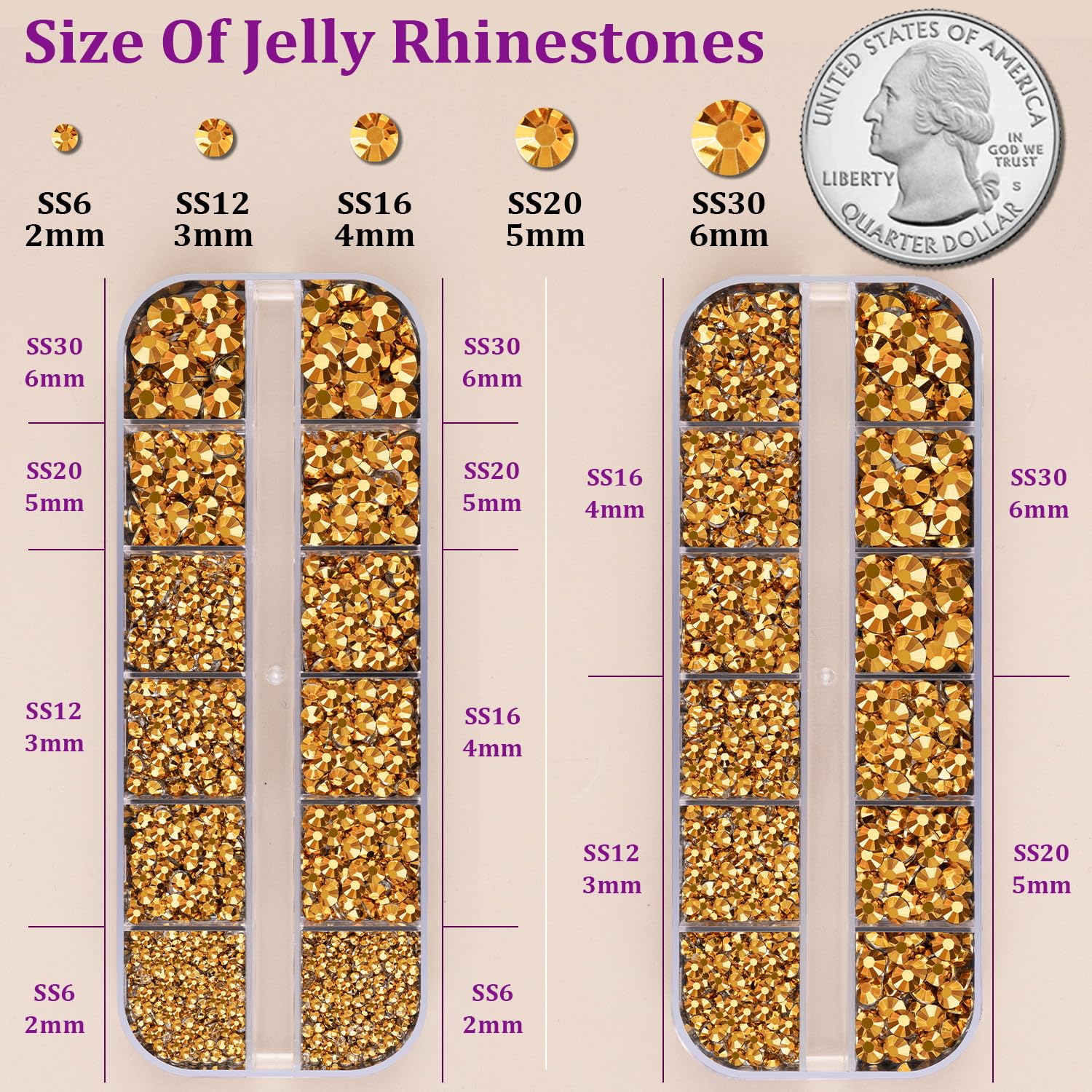 Resin Jelly Rhinestones for Crafting with B7000 Jewelry Glue, 2 Boxes Gold Flatback Crystals with 3Pcs 10ml Glue, Bedazzling Non Hotfix Gems for DIY Tumblers Clothing Shoes Manicure-Velvo Beauty