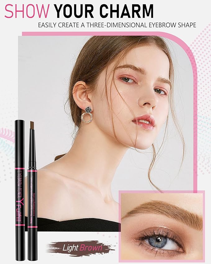 Light Brown Eyebrow Pencil Waterproof for Women - Eye Brow Makeup Pen-Velvo Beauty