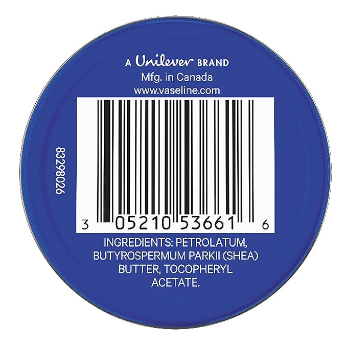 Vaseline Lip Therapy Lip Balm Tin, Original, 0.6 oz-Velvo Beauty