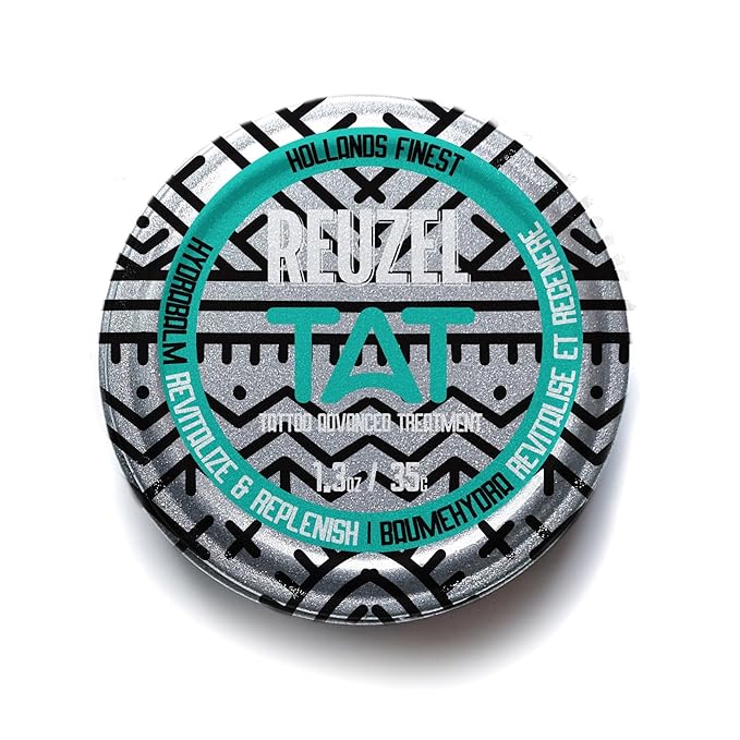 REUZEL BRIGHT Tattoo Care Gift Set, BUFF Exfoliator and Hydrabalm, Revives Colors, Vegan Formula-Velvo Beauty