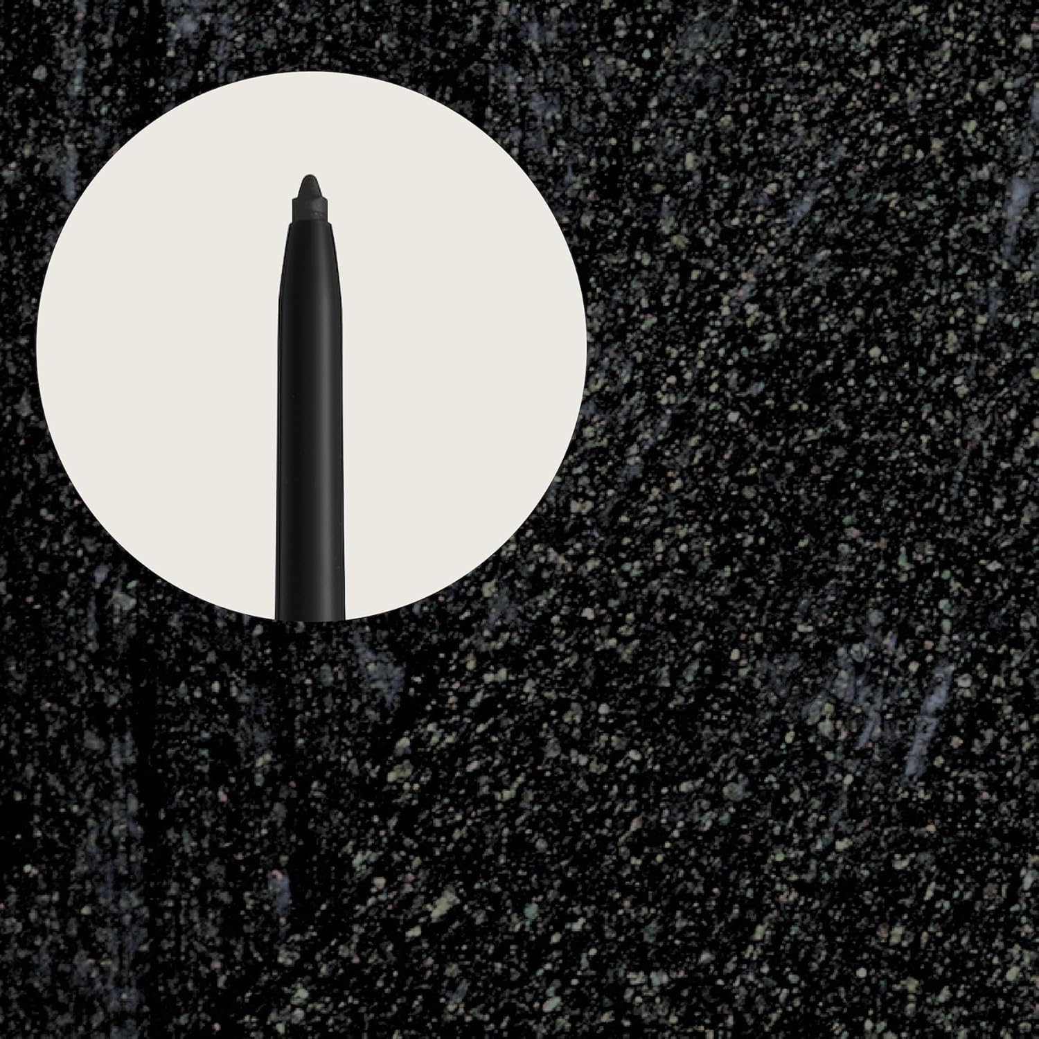 Hypoallergenic Waterproof Eyeliner - Fragrance Free Metallic Eye liner - Vegan and Cruelty Free Eye Pencil - Eyeliner Pencil for Sensitive Eyes (Black)-Velvo Beauty