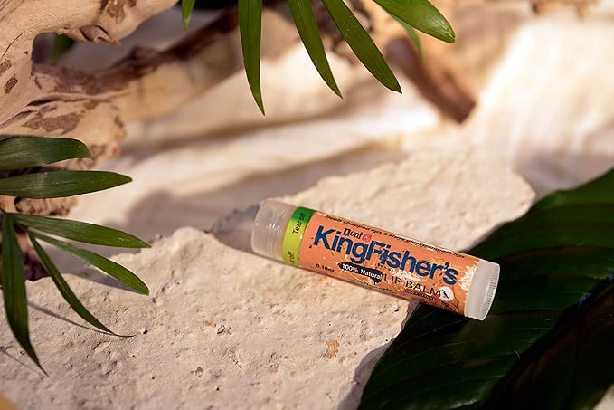 Kingfisher’s Noni Lip Balm, 2-Pack, 100% Natural Ingredients, Noni Original Oil & Virgin Coconut Oil, Ultra Hydrating Lip Balm, Sweet Orange Flavor Lip Care-Velvo Beauty
