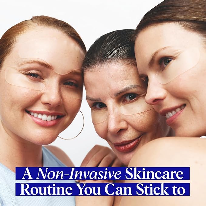 Wrinkles Schminkles Under Eye Wrinkle Starter Pack - Set of Reusable Under Eye Wrinkle Patches (3 pairs) + Silicone Patch Cleanser (2 oz) for Smoother Under Eyes & Fresh Look-Velvo Beauty