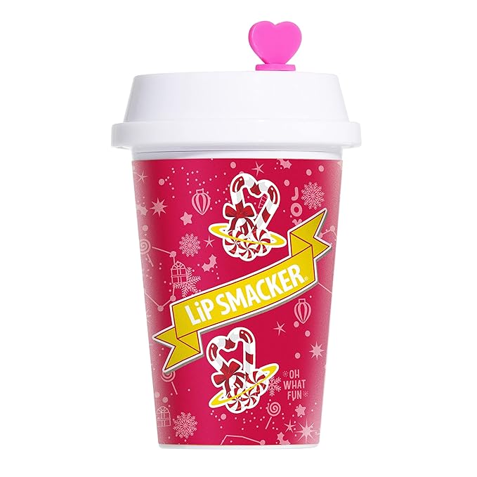 Lip Smacker Holiday Christmas Flavored Lip Balm Frappe Peppermint Stocking Stuffer Gift For Kids-Velvo Beauty