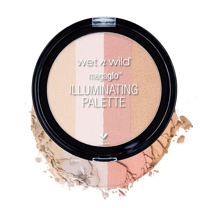wet n wild Megaglo Illuminating Blush Palette, Catwalk Pink | Blush & Highlighter Makeup-Velvo Beauty