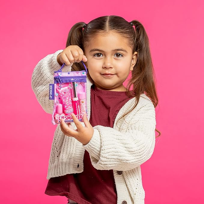 Lip Smacker Holiday Christmas Original & Best Glam Makeup Bag Makeup Set For Girls-Velvo Beauty