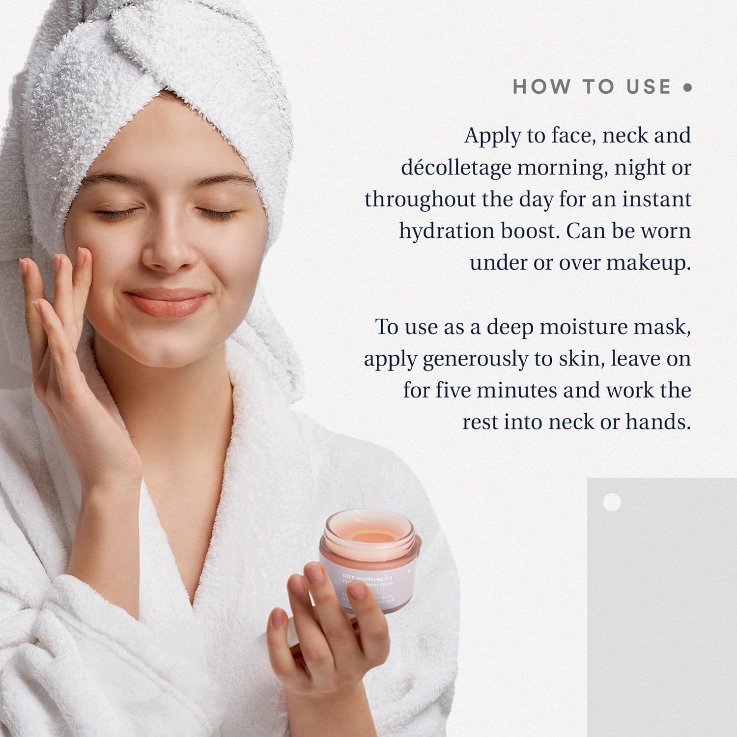 Care Skincare - Deep Moisture Fix, Hydrating Water Cream, Oil Free Face Moisturizer With Hyaluronic Acid, Fragrance Free For All Skin Types, Hydrating + Plumping 1.7 oz.-Velvo Beauty