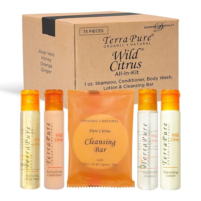 Terra Pure Wild Citrus | 1 oz. Liquids and 1 oz. Bar Soaps | 1-Shoppe All-In-Kit-Velvo Beauty